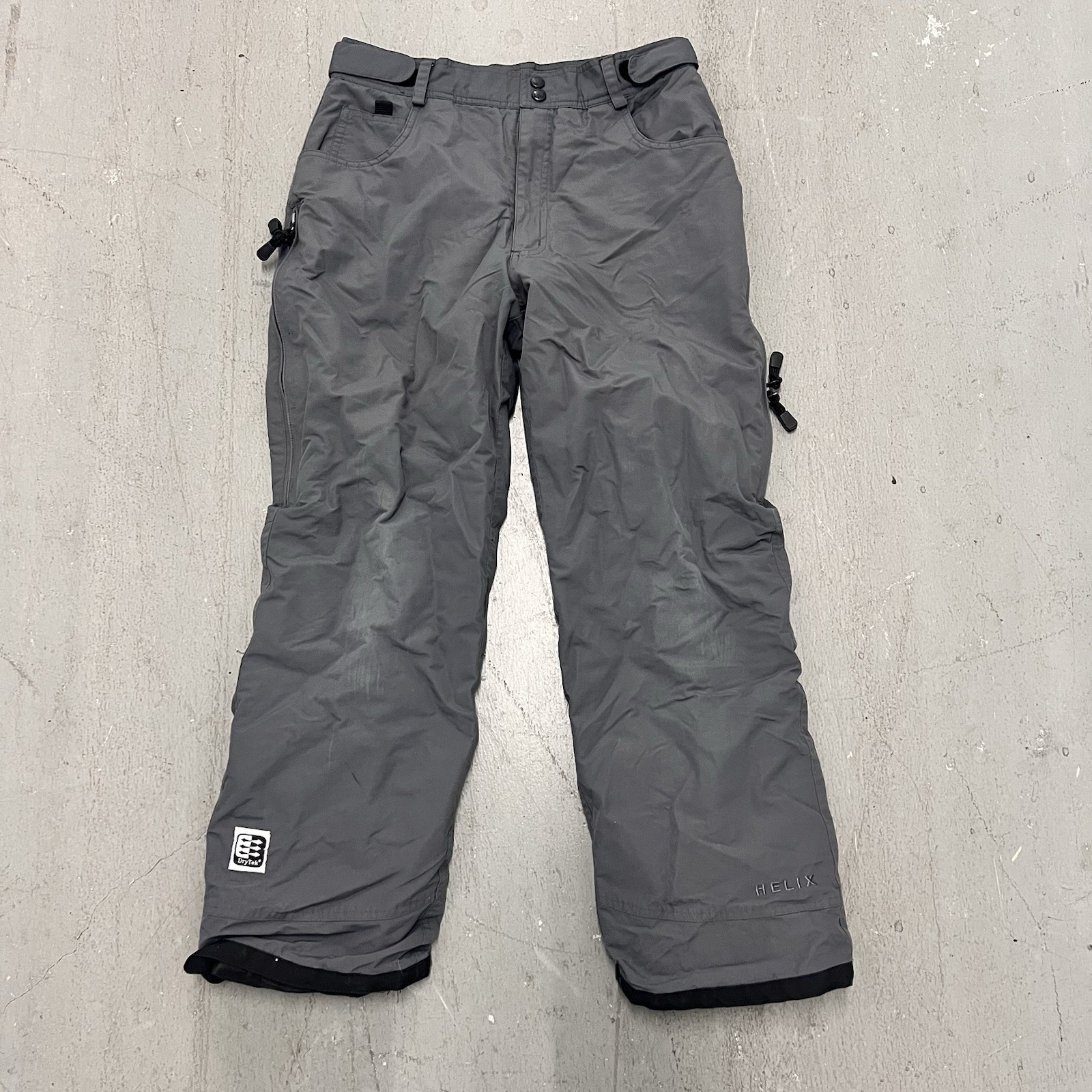 Helix Snowboarding Drytek Pants Gray Medium